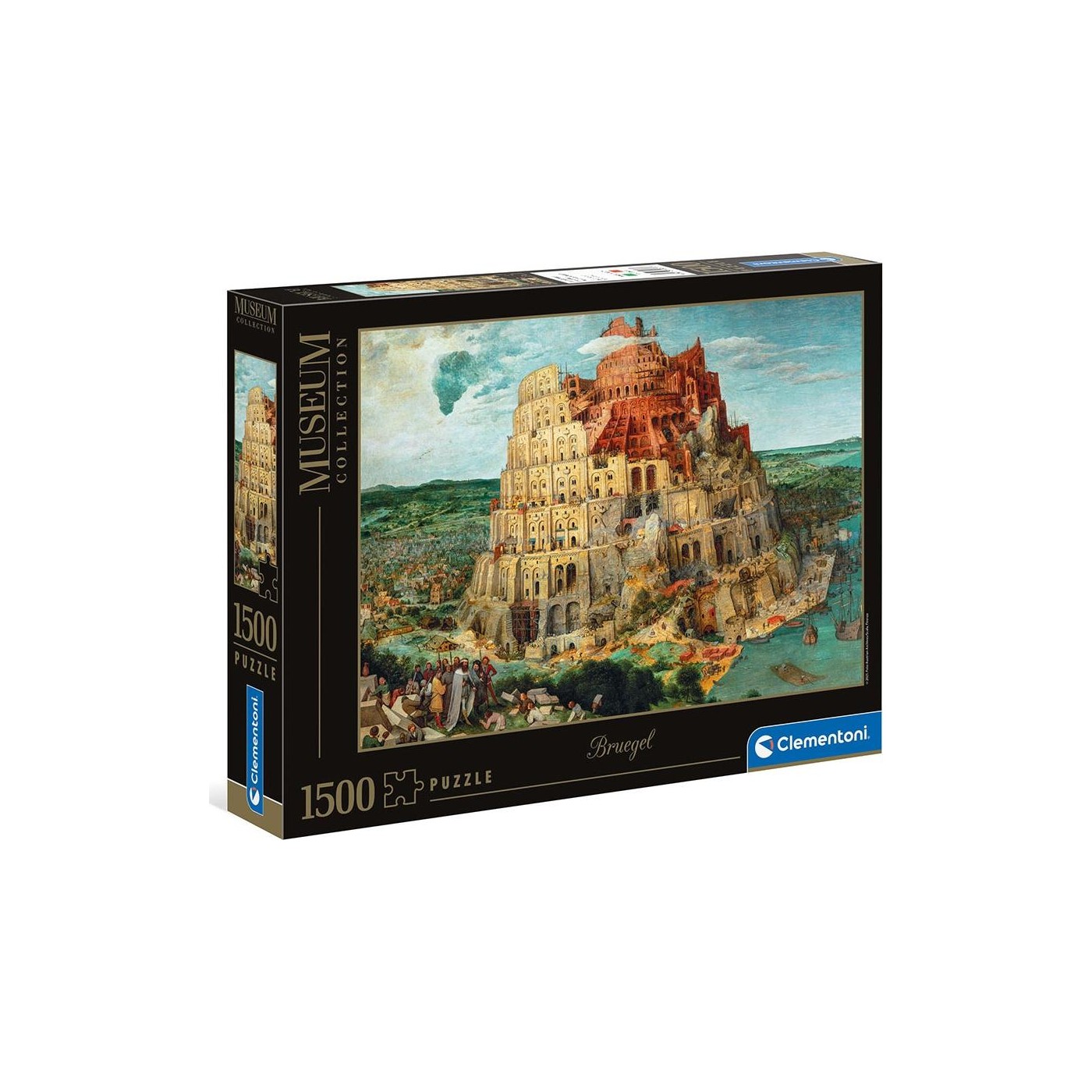 Clementoni – Puzzle Adulte 1500 Pièces, Museum Babel Tower, Boîte Compacte, Fabriqué En Italie