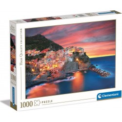 Clementoni Collection-Manarola-1000 Made 1000 Pieces, City Puzzles, Italy Landscapes 1220-39647 8005125396474