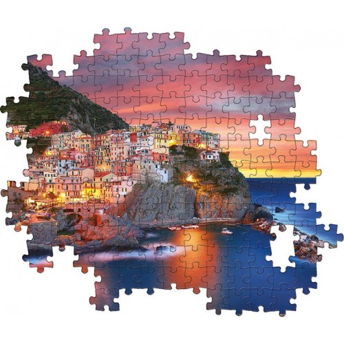 Clementoni Collection-Manarola-1000 Made 1000 Pieces, City Puzzles, Italy Landscapes 1220-39647 8005125396474