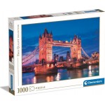 Clementoni Collection-Tower Bridge At Night-1000 Made In Italy, 1000 Pieces, Landscapes, City, London Puzzles, Adult Entertainme