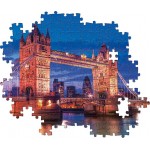 Clementoni Collection-Tower Bridge At Night-1000 Made In Italy, 1000 Pieces, Landscapes, City, London Puzzles, Adult Entertainme