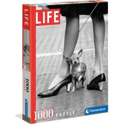 Clementoni Life Magazine 1000 Pieces Black And White, Vintage-Made In Italy Σκυλάκι 1260-39634 8005125396344