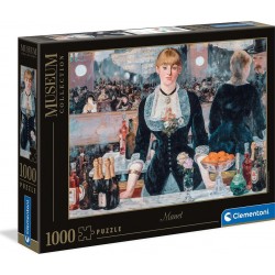 Clementoni Museum Collection Bar Folie Bergers 1000 Pieces, Made In Italy, Jigsaw Puzzle For Adults, Multicolor, Medium 1260-396