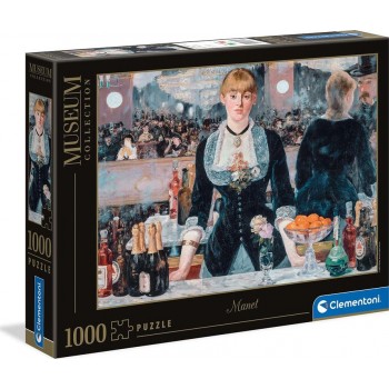 Clementoni Museum Collection Bar Folie Bergers 1000 Pieces, Made In Italy, Jigsaw Puzzle For Adults, Multicolor, Medium 1260-396
