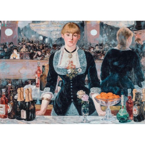 Clementoni Museum Collection Bar Folie Bergers 1000 Pieces, Made In Italy, Jigsaw Puzzle For Adults, Multicolor, Medium 1260-396