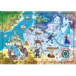 Clementoni Disney Maps Frozen 1000 Pieces, Made In Italy, Jigsaw Puzzle For Adults, Multicolor, Medium 1260-39666 8005125396665