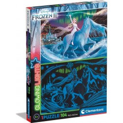 Clementoni Lights Collection-Disney Frozen 2, Glow In The Dark-104 Pieces 1210-27548 8005125275489