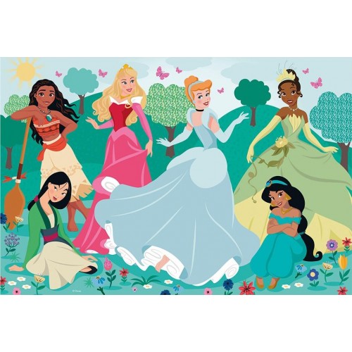 Clementoni Disney Princess Supercolor Princess-104 Maxi Pieces-Jigsaw ...