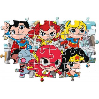Clementoni Supercolor Dc Comics Super Friends-104 Maxi Pieces-Jigsaw Puzzle For Kids Age 4, Multicoloured 1210-25720 80051252572
