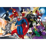 Clementoni Supercolor Dc Comics Justice League-104 Pieces-Jigsaw Puzzle For Kids Age 6, Multicolor, Medium 1210-25722 8005125257