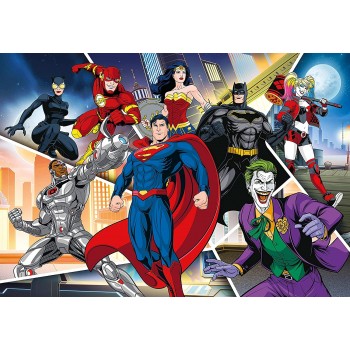Clementoni Supercolor Dc Comics Justice League-104 Pieces-Jigsaw Puzzle 1210-25722 8005125257225