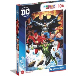 Clementoni Supercolor Dc Comics Justice League-104 Pieces-Jigsaw Puzzle 1210-25723 8005125257232