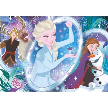 Clementoni Frozen 2 Supercolor Disney 2-104 Pieces-Jigsaw Puzzle For Kids Age 6, Multicolor, Medium 1210-25737 8005125257379