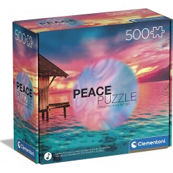 Clementoni Peace Living The Present 500 Pieces, Made In Italy, Jigsaw Puzzle For Adults, Multicolor, Medium 1220-35120 800512535