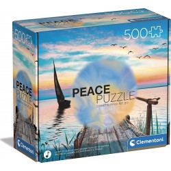 Clementoni Peaceful Wind 500 Pieces, Made In Italy, Jigsaw Puzzle For Adults, Multicolor, Medium 1220-35121 8005125351213