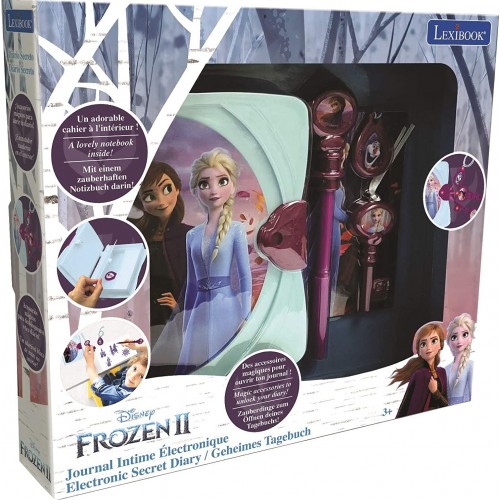 Lexibook Disney Frozen 2, Eηλεκτρονικό Μυστικό Ημερολόγιο Frozen Με Φως, Ήχο, Μαγικό Στυλό 25.SD15FZ 3380743077000