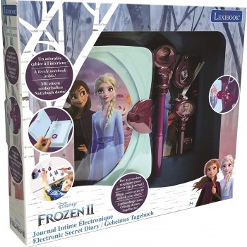 Lexibook Disney Frozen 2, Eηλεκτρονικό Μυστικό Ημερολόγιο Frozen Με Φως, Ήχο, Μαγικό Στυλό 25.SD15FZ 3380743077000