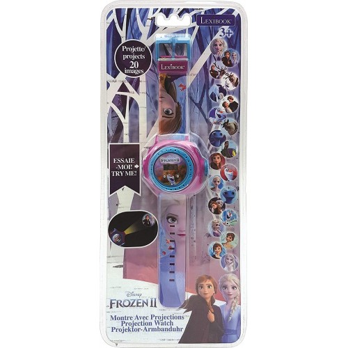 Lexibook Frozen 2 Adjustable Projection Watch Digital Screen – 20 Images Of Elsa, Anna And Olaf-For Children 25.DMW050FZ 3380743