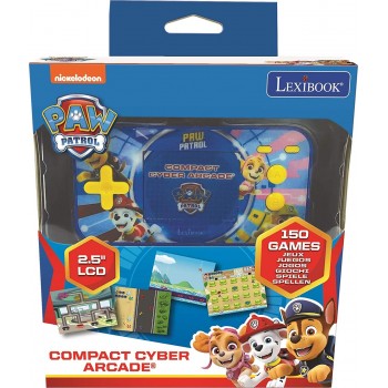 Lexibook Paw Patrol Chase Compact Cyber Arcade Portable Console, 150 Games, Lcd, Battery Operated, Red/Blue 25.JL2367PA 33807430