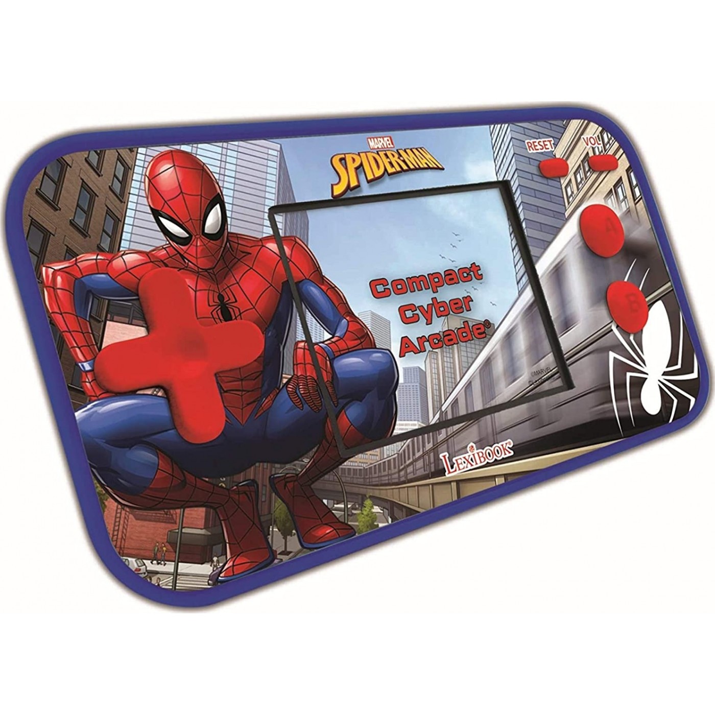 Lexibook Marvel Spider-Man Peter Parker Radio Lecteur CD, Prise écouteurs, Entrée Line-in, Pile ou Secteur, Bleu/Rouge, RCD108SP