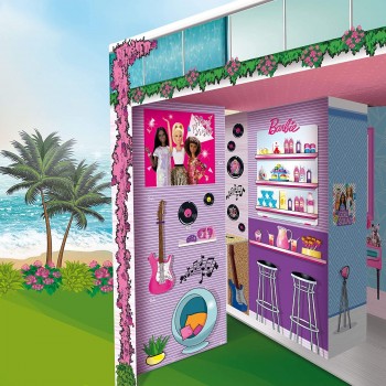 Lisciani Barbie Dream House Holiday Malibu Ονειρεμένη Βίλα Διακοπών με Κούκλα 76932 8008324076932