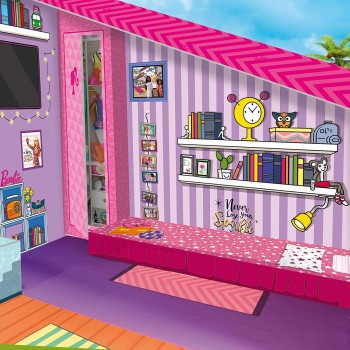 Lisciani Barbie Dream House Holiday Malibu Ονειρεμένη Βίλα Διακοπών με Κούκλα 76932 8008324076932