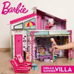 Lisciani Barbie Dream House Holiday Malibu Ονειρεμένη Βίλα Διακοπών με Κούκλα 76932 8008324076932