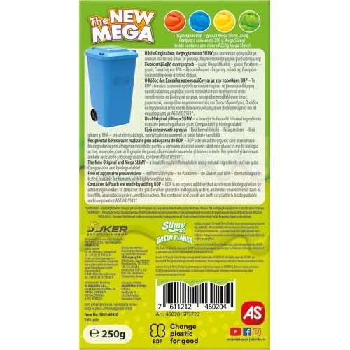 As company Slimy AS Χλαπάτσα Green Planet 250Ml Για 3+ Χρονών 1863-46020 7611212460204