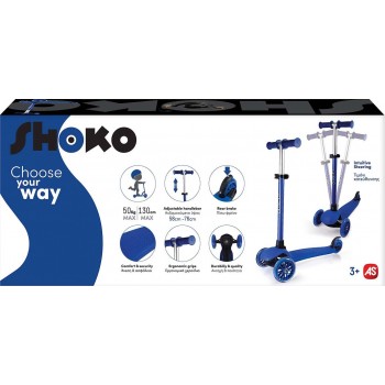 As company Shoko Kids Scooter Go Fit With 3 Wheels Blue Color For Ages 3+ 5004-50514 5203068505141