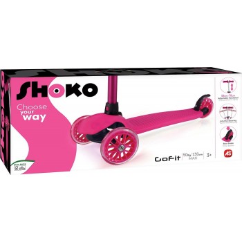 As company Shoko Παιδικό Πατίνι Go Fit Με 3 Ρόδες Σε Ροζ Χρώμα Για 3+ Χρονών 5004-50515 5203068505158