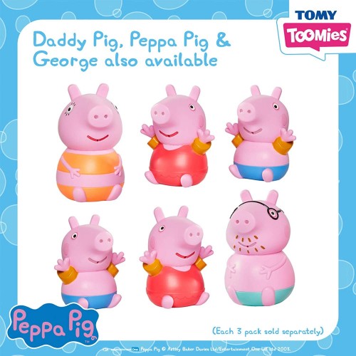 TOMY Toomies Bath Toy Βρεφικό Παιχνίδι Οικογένεια Peppa Pig Squirters Toomies - Mammy Pig 1000-73105 5011666731585
