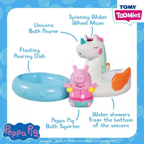 TOMY Βρεφικό Παιχνίδι Φουσκωτά Σωσίβια Peppa Pig Toomies - Peppa Unicorn Bath Float 1000-73106 5011666731608