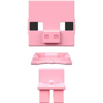 Mattel Minecraft - MOB Head Mini Figures Pig HDV64 / HDV77 194735032600