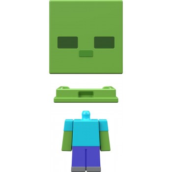 Mattel Minecraft - Mob Head Μινι Φιγουρες Zombie HDV64 / HDV78 194735032501