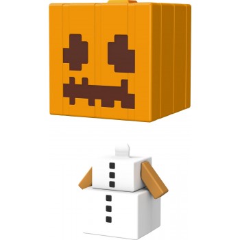 Mattel Minecraft - MOB Head Mini Figures  Snow Golem HDV64 / HDV81 194735032549