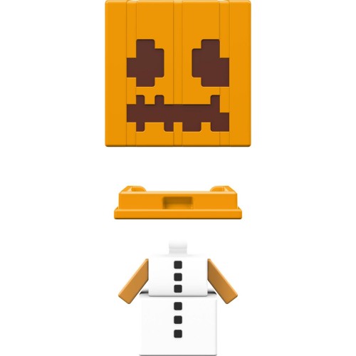 Mattel Minecraft - Mob Head Μινι Φιγουρες Snow Golem HDV64 / HDV81 194735032549