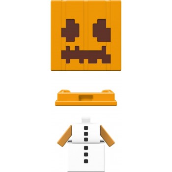 Mattel Minecraft - MOB Head Mini Figures  Snow Golem HDV64 / HDV81 194735032549