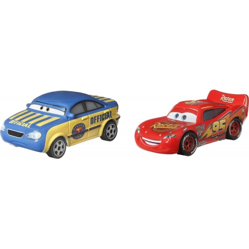 Mattel Cars Αυτοκινητακια - Σετ Των 2 Race Offical Tom & Lightning Mcqueen DXV99 / HFB77 194735036684
