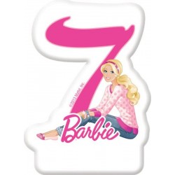 PROCOS Barbie Sparkle Κερί αριθμός τούρτας No7 084206 5201184842065