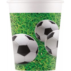 PROCOS party glasses, max. 200 ml, 8 pieces, disposable glasses paper, for birthday parties for children, fsc crockery 093464 52