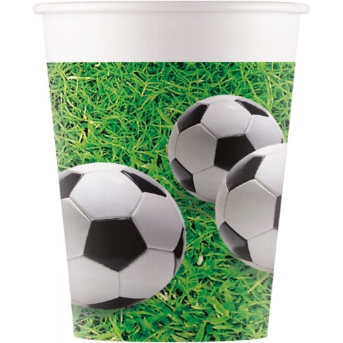PROCOS party glasses, max. 200 ml, 8 pieces, disposable glasses paper, for birthday parties for children, fsc crockery 093464 52