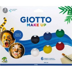 Giotto Make Up Cosmetic Face Paint Σετ 6Τμχ X 5Ml - Βασικά Χρώματα 000476200 8000825032301