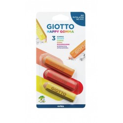 Giotto Happy Gomma Gomma In Blister 3Pcs 000024100 8000825025730