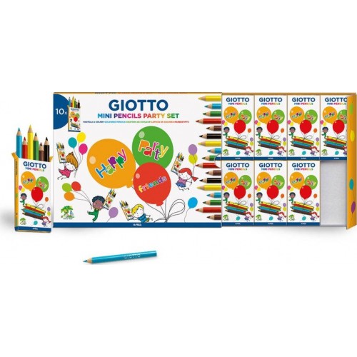 Giotto Party Gifts Mini Pencils Wooden 000312000 8000825026874