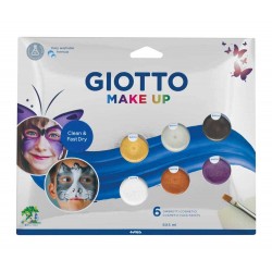 Giotto Make Up - Metallic Cosmetic Face Paints 6Τμχ X 5Ml 000476400 8000825032240