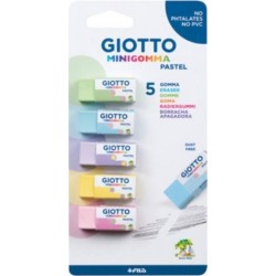Giotto Stilnovo Minigomma Pastel Eraser In Blister 5Pcs 000025100 8000825026782