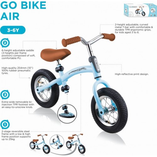 Globber Ποδήλατο Go Bike Air Black-Red 615-120 4895224402305