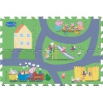 Giochi Preziosi Peppa PIG Megamat 6 Kommatia Puzzle With A Vehicle PP021000 8056379132660