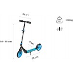 Spokey Single-Leisure Car With Folding Mechanism, Adjustable Handlebar Up To 96 Cm, Weight 3.5 Kg, Abec-7 Sphere Be Bearings 849