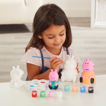 Giochi Preziosi Peppa Pig Φιγούρες από Πηλό Για Ζωγραφικη 4 Pack Η Οικογένεια της Πέππα PP019000 8056379132646